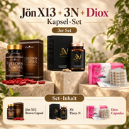 Jön X13 Brown + 3N + Diox – Kapsel-Set – Infografik