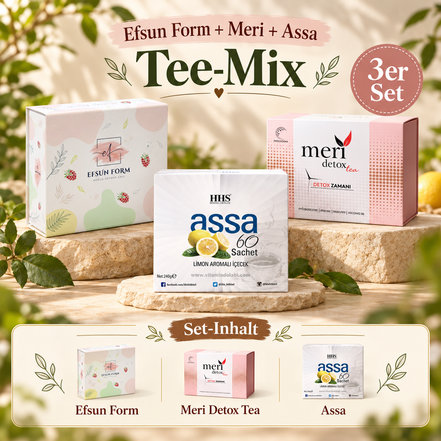 Efsun Form + Meri + Assa – Tee-Mix – Infografik