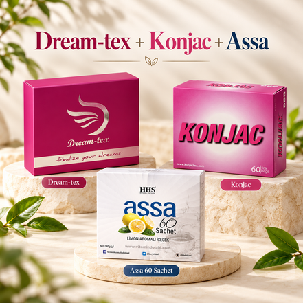Dreamtox + Konjac + Assa – Tee-Mix – Infografik