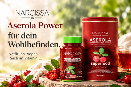 Narcissa Acerola Kapseln und Acerola Tee – Aktionsset