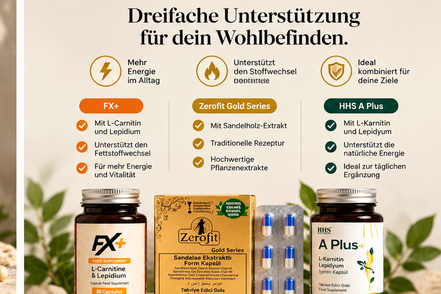 FX+ + Zerofit + HHS A Plus – Kapsel-Set – Infografik