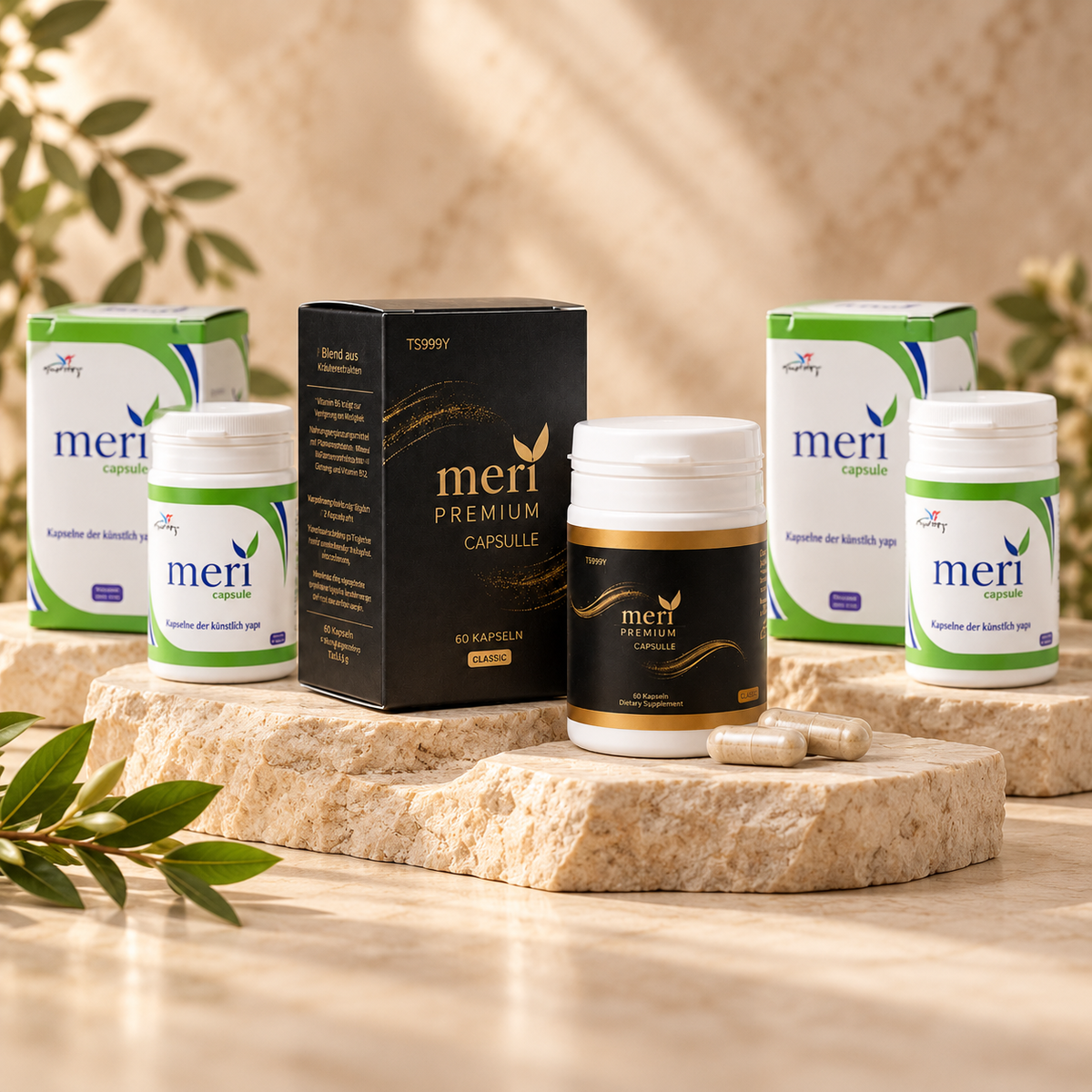 Meri Kapsel-Mix – Premium + 2× Meri Kapseln – Hero