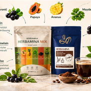 Herbamina Mix + Coffee – 2er Set – Infografik