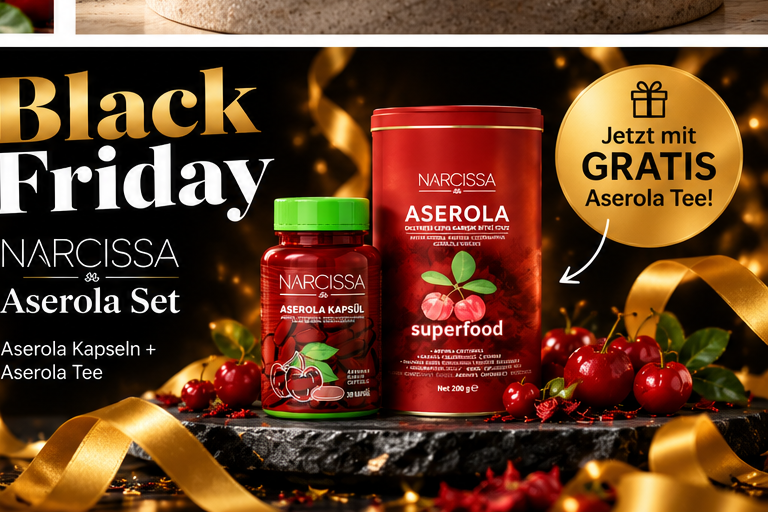 Narcissa Acerola Aktionsset – Black Friday gratis Acerola Tee