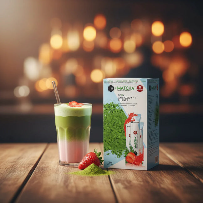 Matcha Premium – Japanese Green Tea with Strawberry Flavor