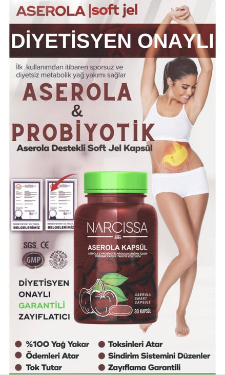 Narcissa Acerola Kapseln mit Acerola-Extrakt – Produktansicht