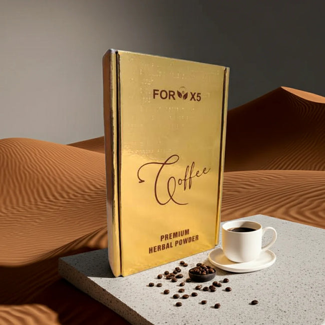 ForX5 Premium Coffee - Herbal Coffee with Ginseng, Ginger & Moringa