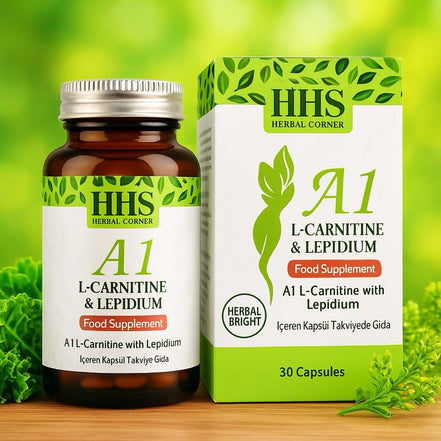 HHS A1 Capsules – Food supplement with L-carnitine & Lepidium