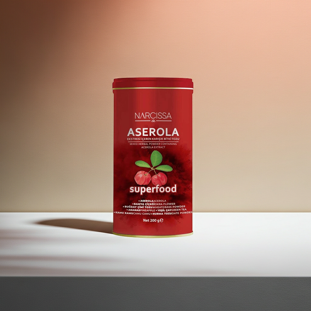 Narcissa Acerola – Herbal Powder with Acerola, Camu Camu & Green Tea