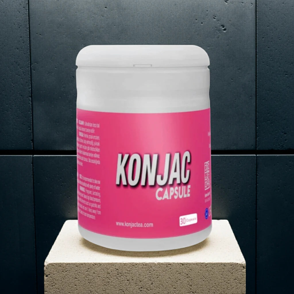 Konjac Capsules – Food Supplement with Glucomannan