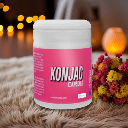 Konjac Capsules – Food Supplement with Glucomannan