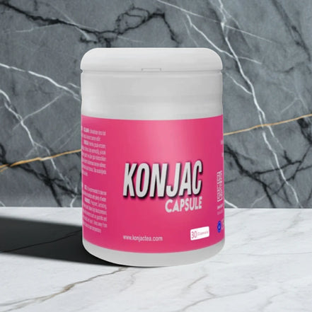 Konjac Capsules – Food Supplement with Glucomannan