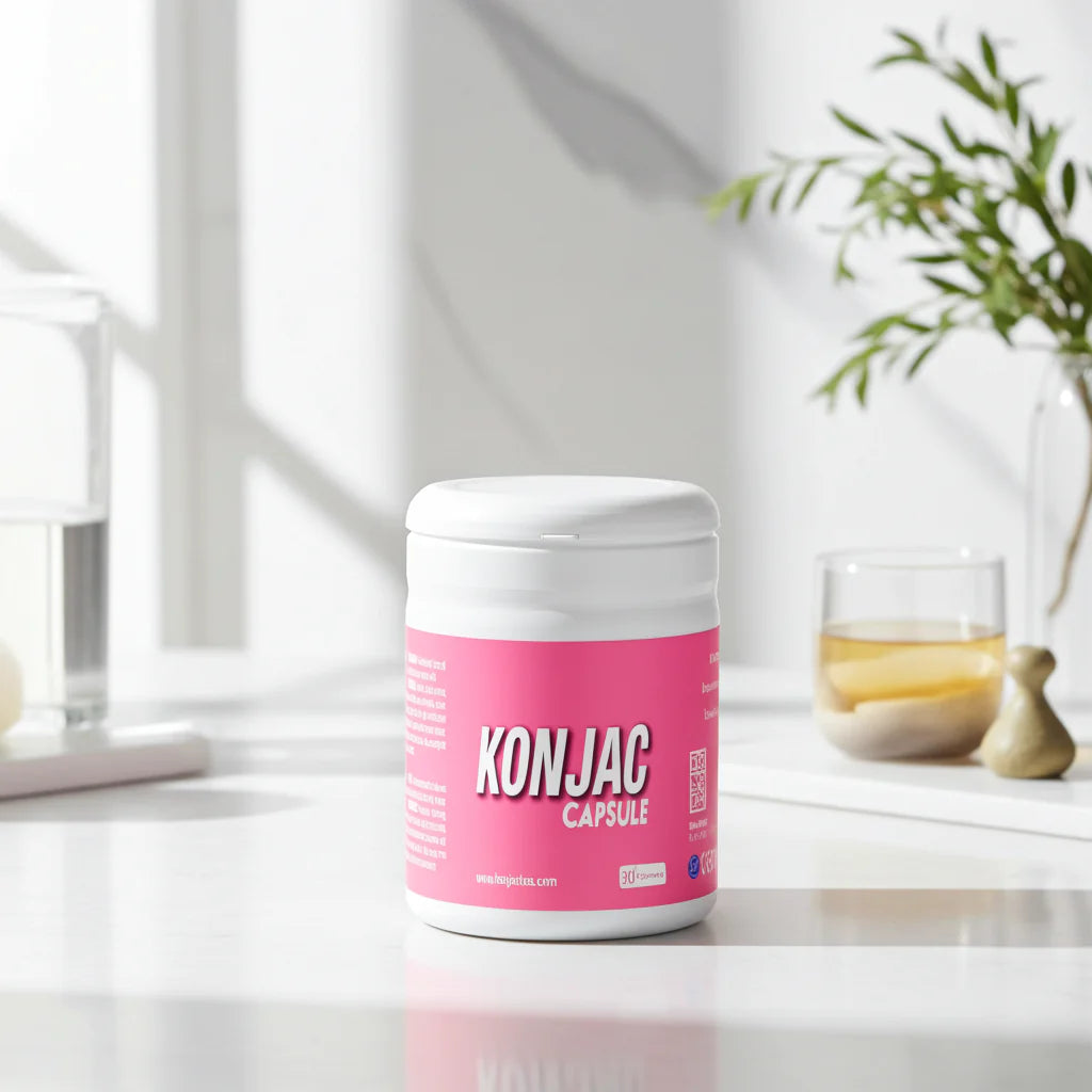 Konjac Capsules – Food Supplement with Glucomannan