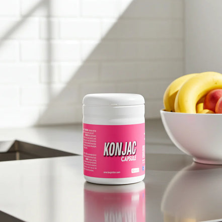 Konjac Capsules – Food Supplement with Glucomannan