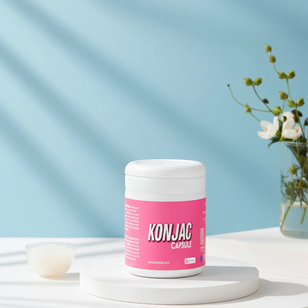 Konjac Capsules – Food Supplement with Glucomannan