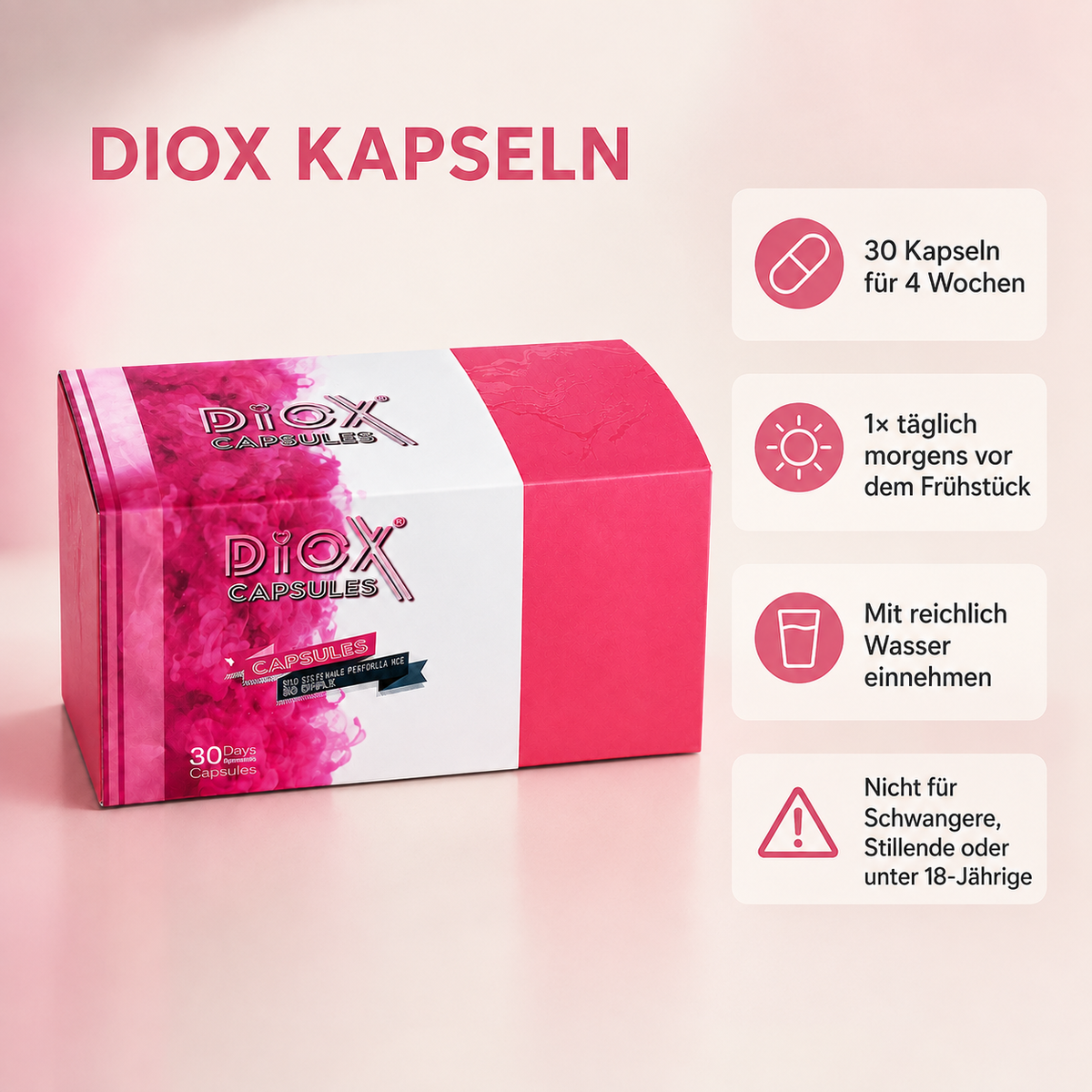 Diox Kapseln – 30 Kapseln – Einnahme und Hinweise