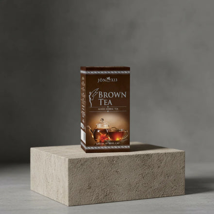 Brown Tea Jön X13 – Organic Herbal Tea in a Jar