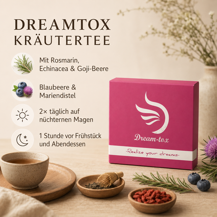 Dreamtox Kräutertee – Zutaten und Einnahmehinweise
