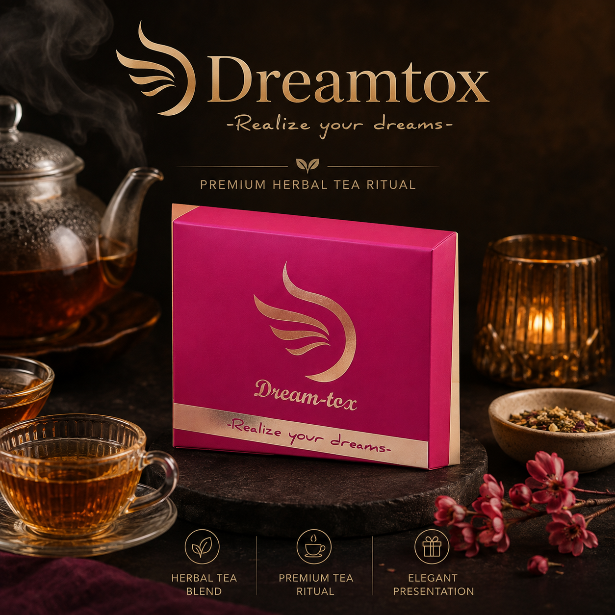 Dreamtox Kräutertee – Infografik