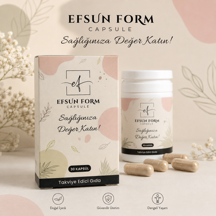 Efsun Form Kapseln – Hero mit Originalverpackung