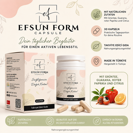 Efsun Form Kapseln – Produktinfografik