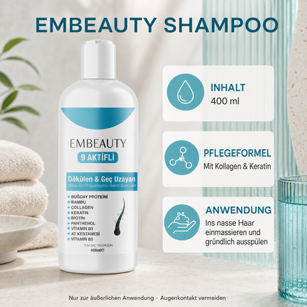 Embeauty Shampoo – 400 ml, Pflegeformel und Anwendung