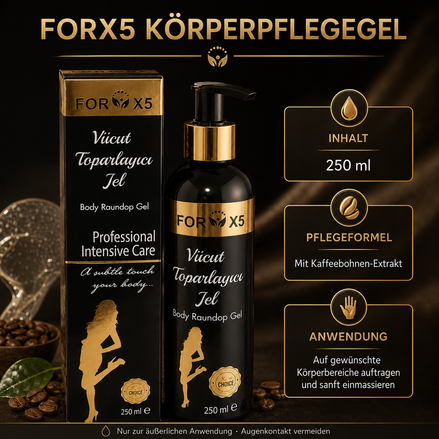 ForX5 Körperpflegegel – 250 ml, Pflegeformel und Anwendung
