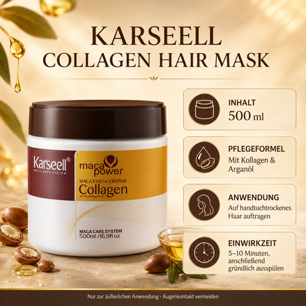 Karseell Collagen Hair Mask – 500 ml, Pflegeformel und Anwendung