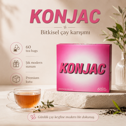 Konjac Kräutertee – Infografik