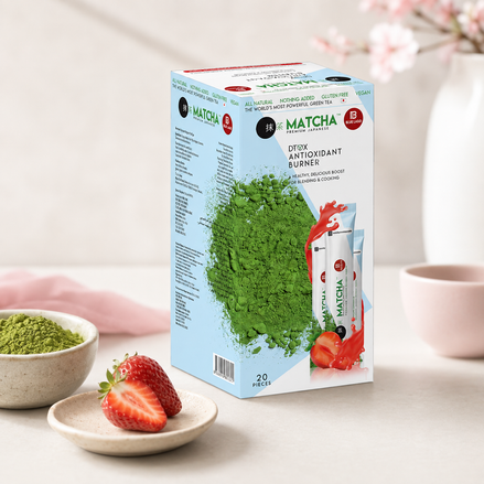 Matcha Premium Erdbeere – Hero Produktbild