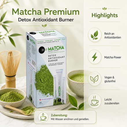 Matcha Premium – Infografik
