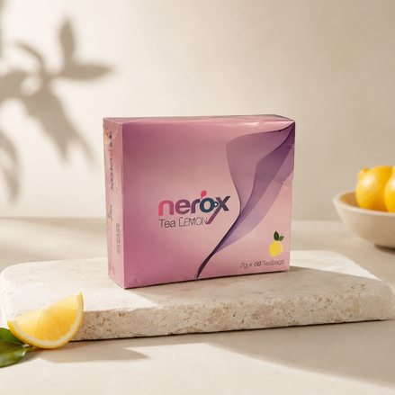 Nerox Kräutertee Zitrone – Hero Produktbild