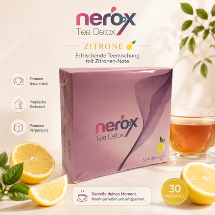 Nerox Kräutertee Zitrone – Infografik